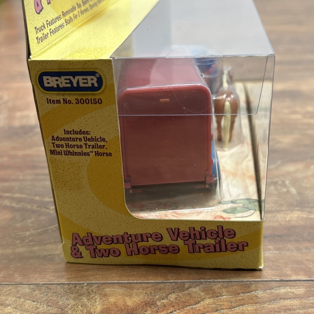 Breyer Mini Whinnies Play Set Adventure Vehicle 2 Horse Trailer NEW Sealed - Picture 8 of 9